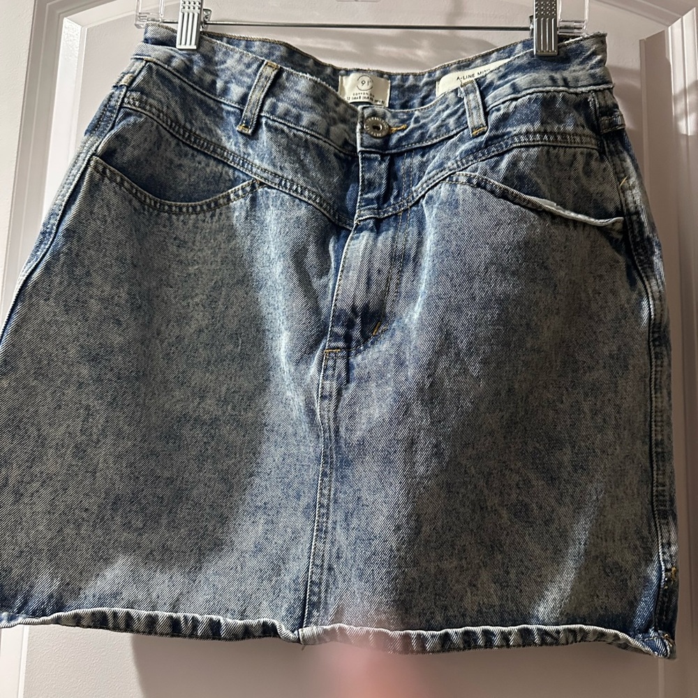 Cotton On Blue Denim Mini Skirt